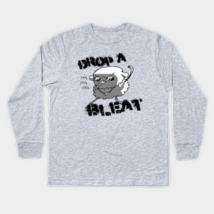 Drop a Bleat! Kids Long Sleeve T-Shirt